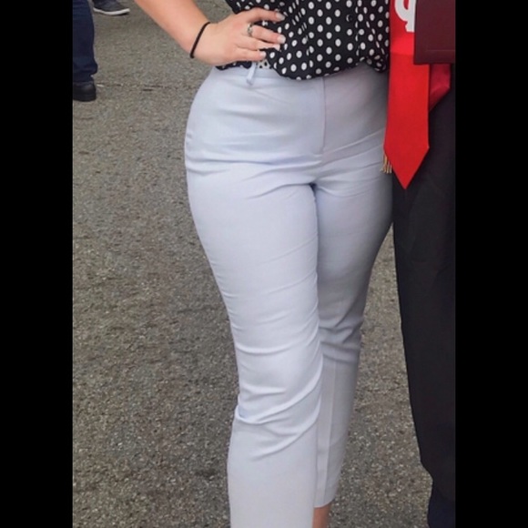 Chaus Pants - Light blue/grey straight leg pants